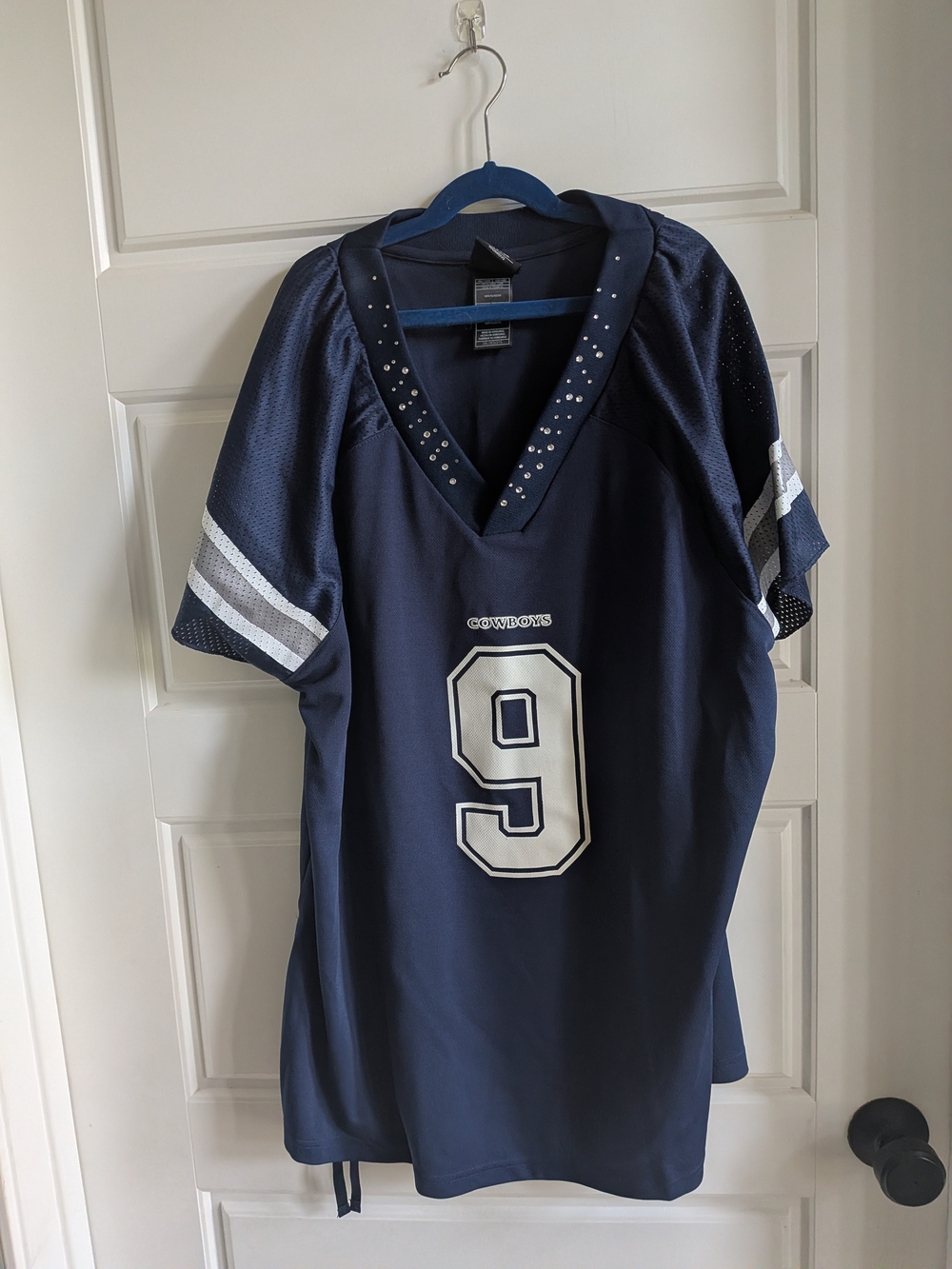 Dallas Cowboys #9 Navy Football Jersey